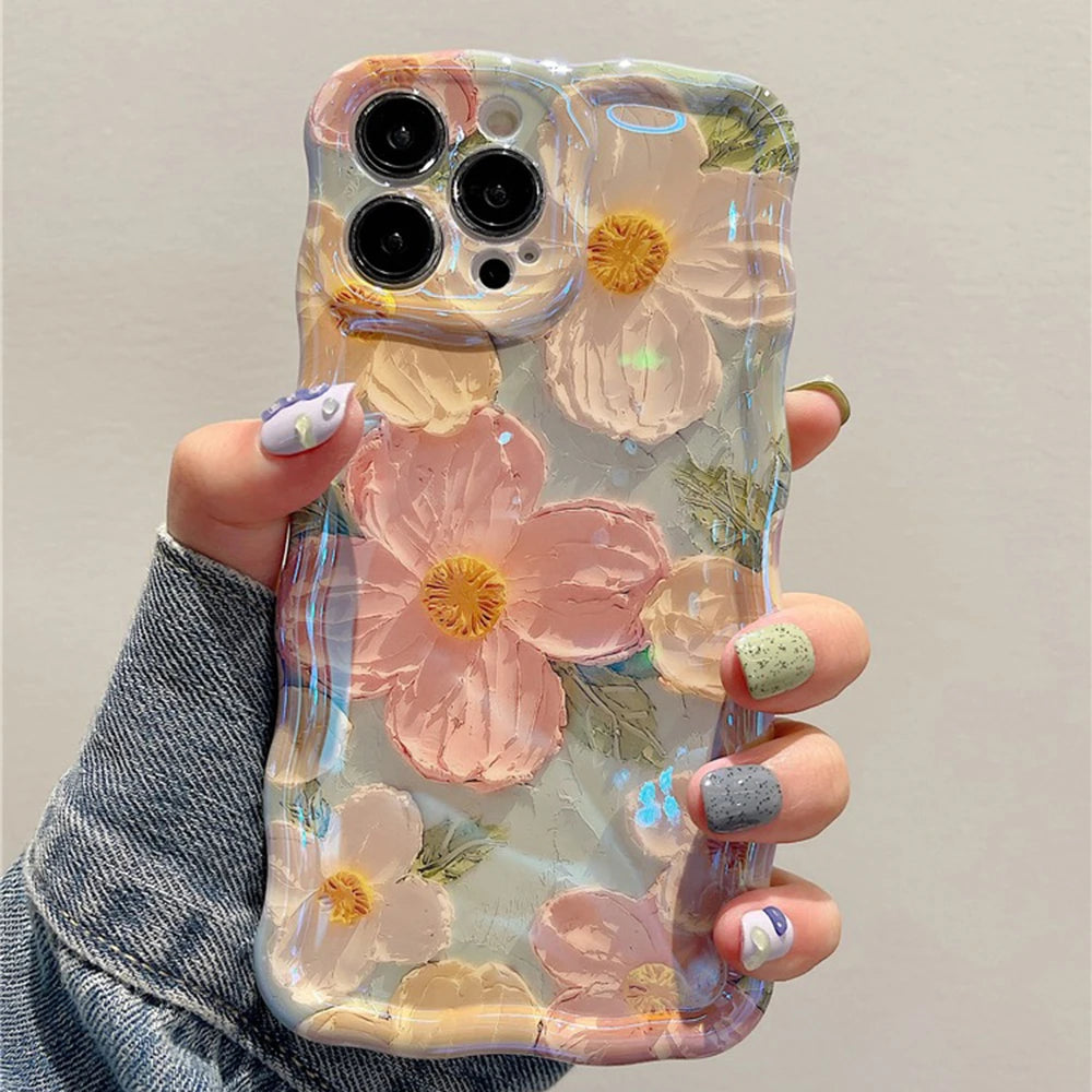 Retro Floral Oil Painting Phone Case