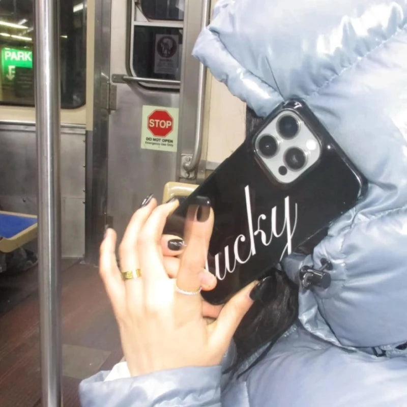 Lucky Y2K Letter Phone Case