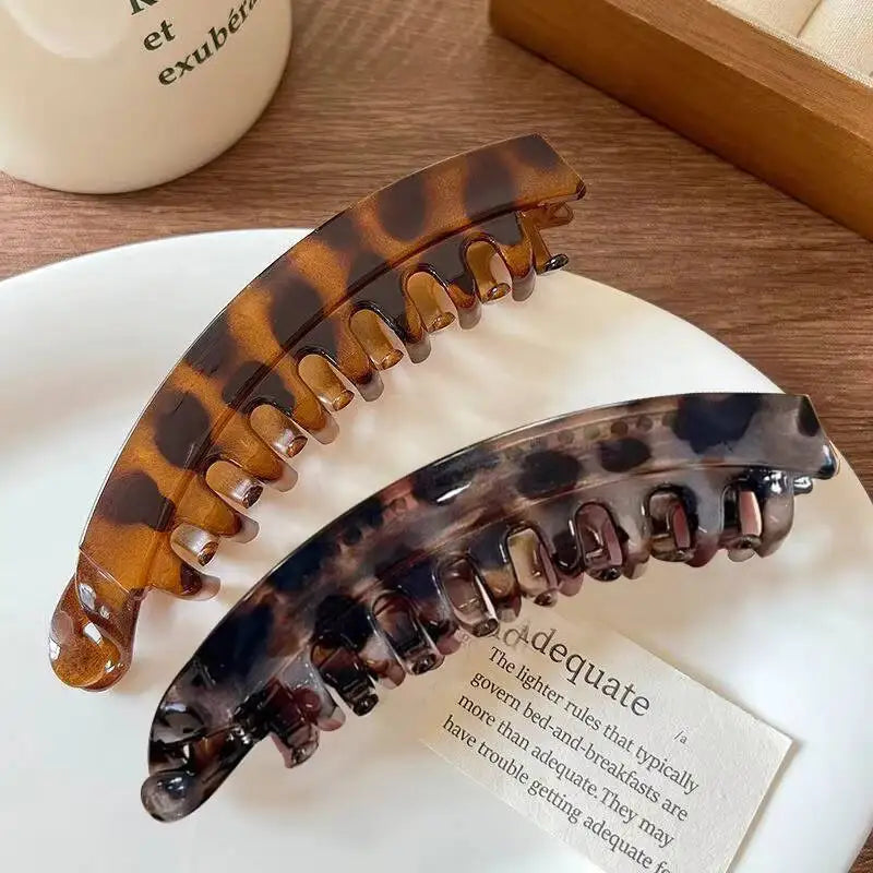 Tortoiseshell Banana Hair Clip 🐢✨