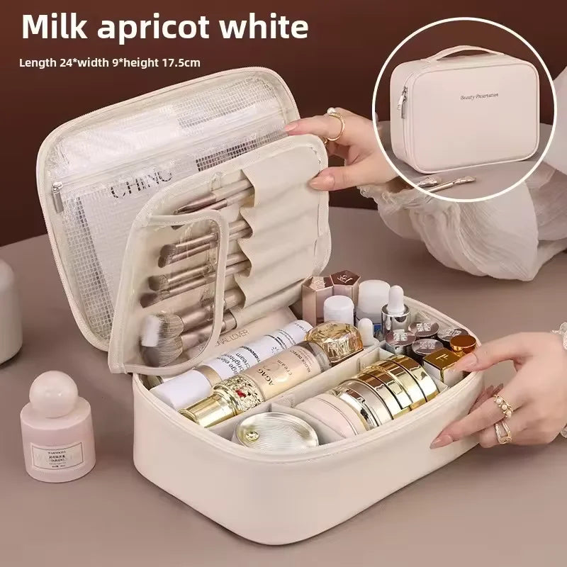 Double-Layer Travel Makeup Organizer