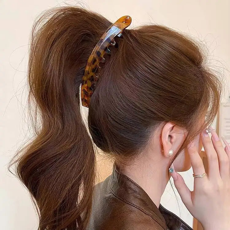 Tortoiseshell Banana Hair Clip 🐢✨