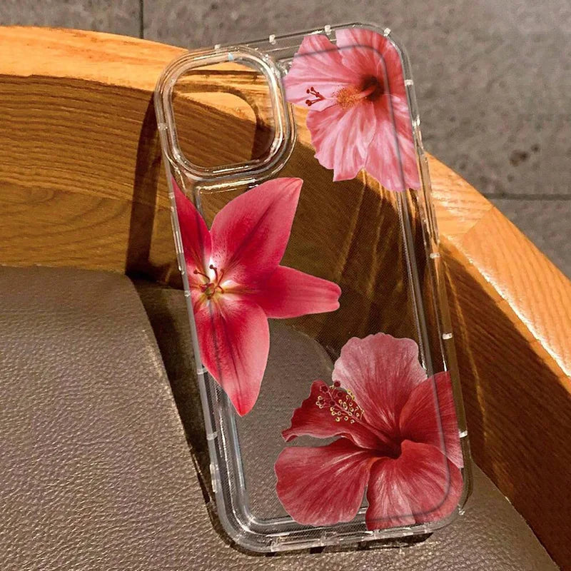 Cherry Blossom Clear Phone Case