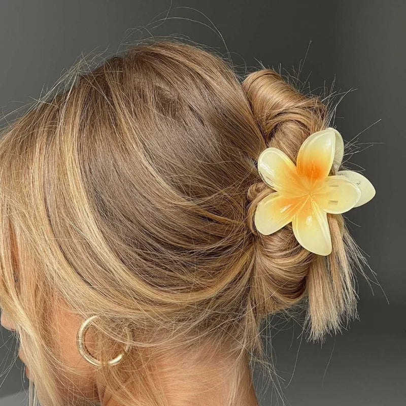 Flower Hair Claw Clips