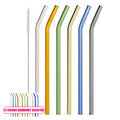 Reusable charm glass straws